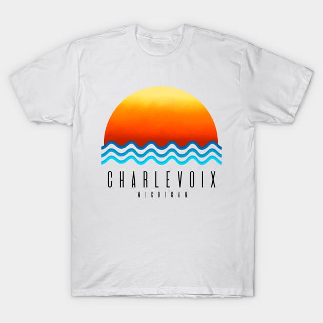 Charlevoix Sunset T-Shirt by Megan Noble